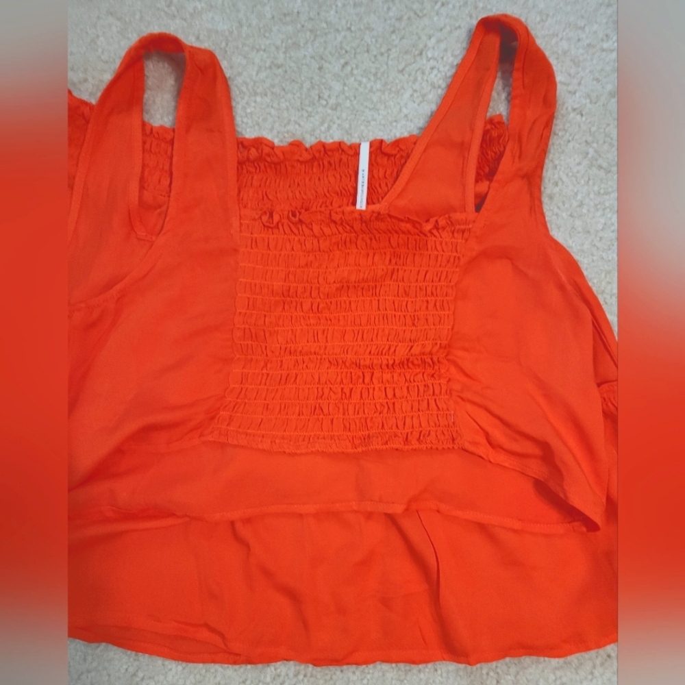NWOT Anthropologie Breezy Swimwear Cover-Up Mini Smocked Skirt & Top Set. Large. - Picture 12 of 13